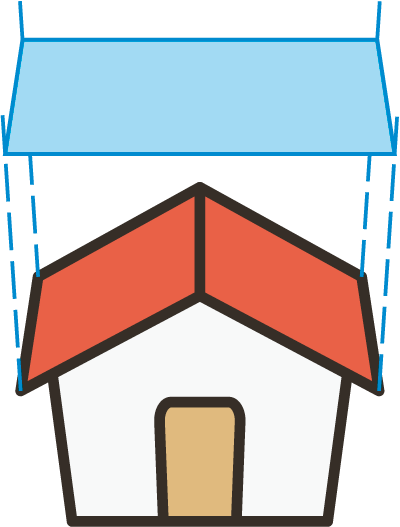 powierzchnia rzutu dachu (zbierania wód opadowych)